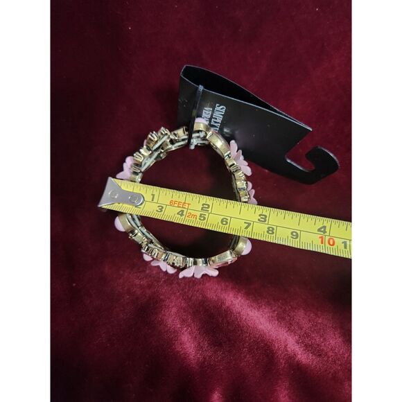 simply vera wang  Pink Floral Earrings &bracelet - Picture 8 of 8
